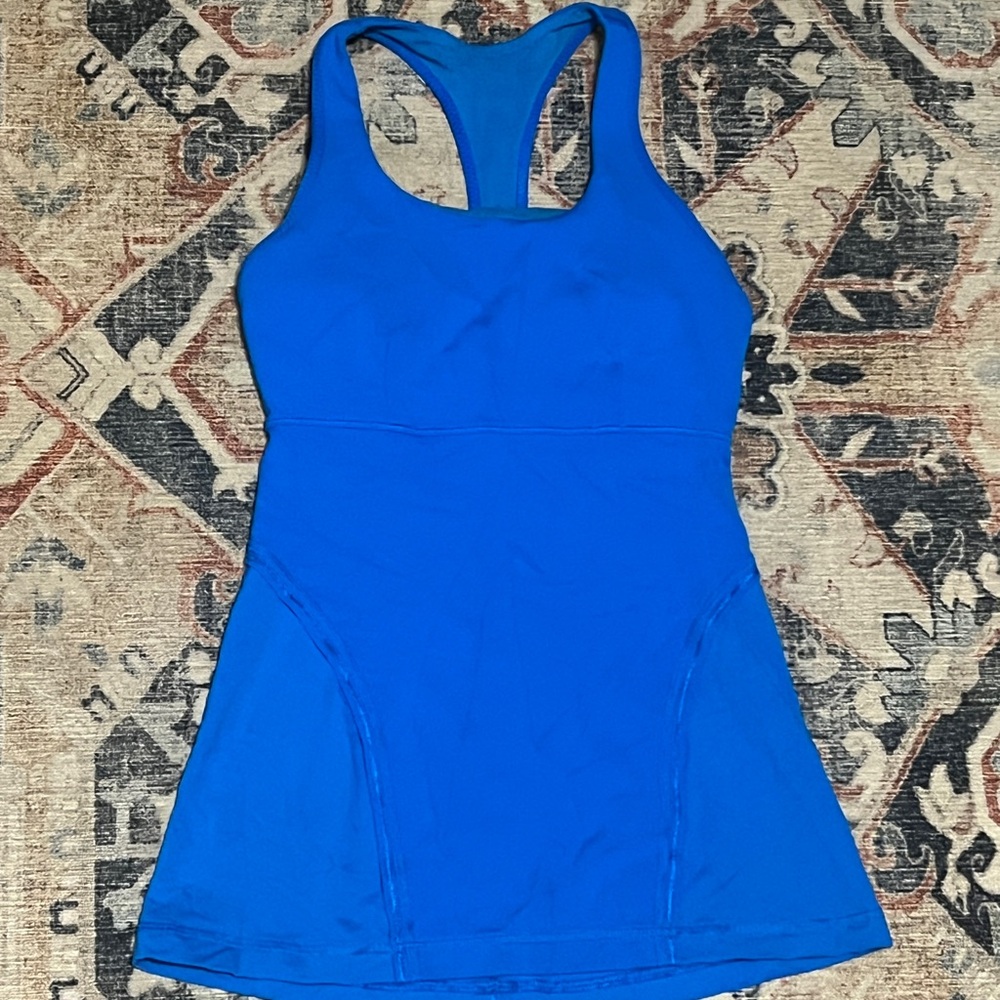 Lululemon blue yoga tank, Size 4